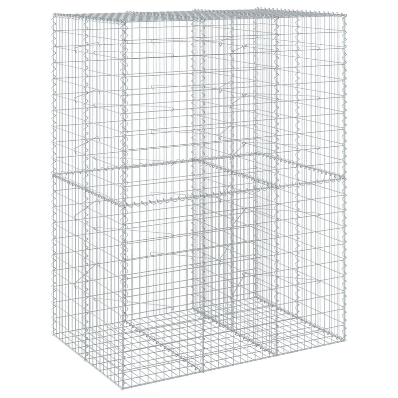 Load image into Gallery viewer, VidaXL Schanskorf 150x100x200 cm gegalvaniseerd ijzer zilverkleurig
