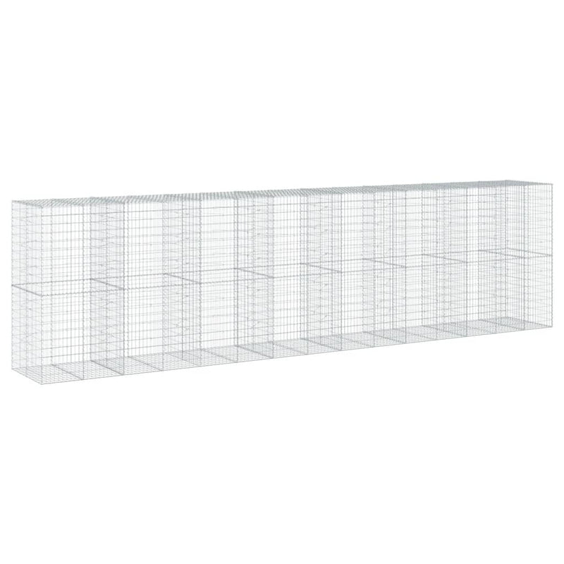 Load image into Gallery viewer, VidaXL Schanskorf 750x100x200 cm gegalvaniseerd ijzer zilverkleurig
