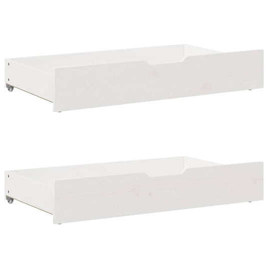 Vidaxl bedlades 2 st 95x55x17 cm massief grenenhout