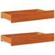 Vidaxl bedlades 2 st 95x55x17 massief grenenhout wasbruin