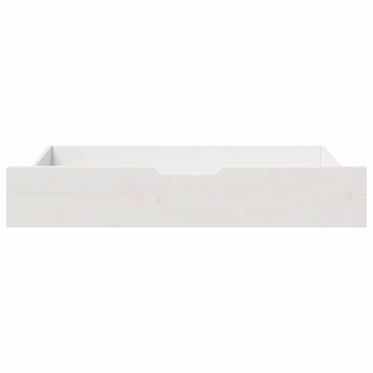 Vidaxl bedlades 2 st 90x55x17 cm massief grenenhout wit