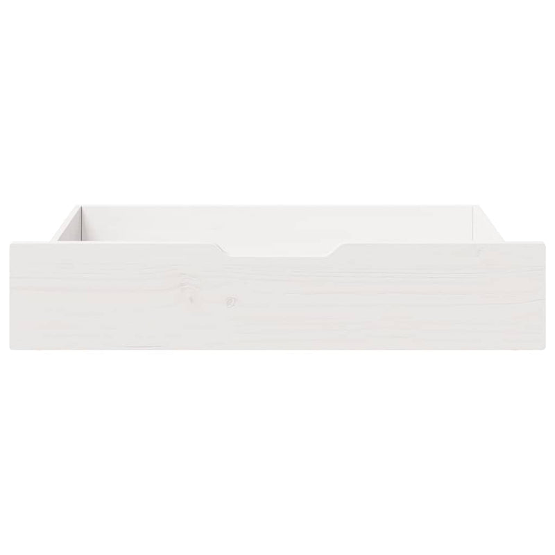 Load image into Gallery viewer, Vidaxl bedlades 2 st 80x55x17 cm massief grenenhout wit
