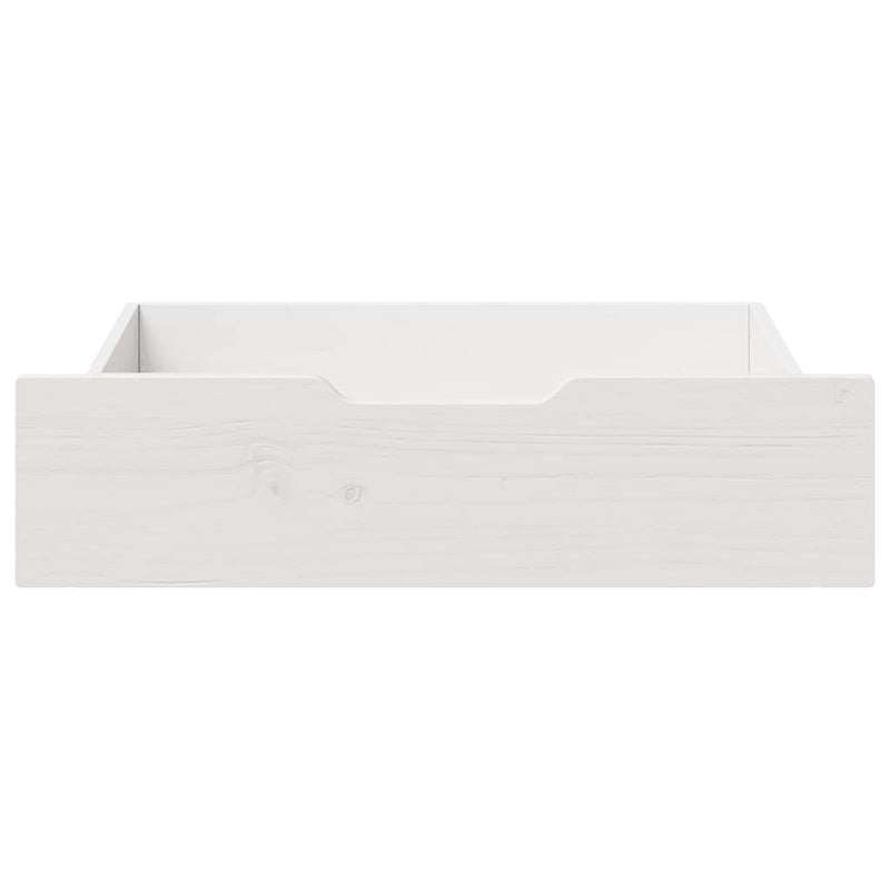 Load image into Gallery viewer, Vidaxl bedlades 2 st 75x55x17 cm massief grenenhout wit
