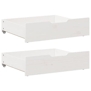 Vidaxl bedlades 2 st 65x55x17 cm massief grenenhout wit