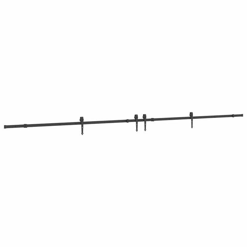 Afbeelding laden in galerijviewer, Vidaxl doos met onderdelen voor schuifdeur 427 cm staal zwart
