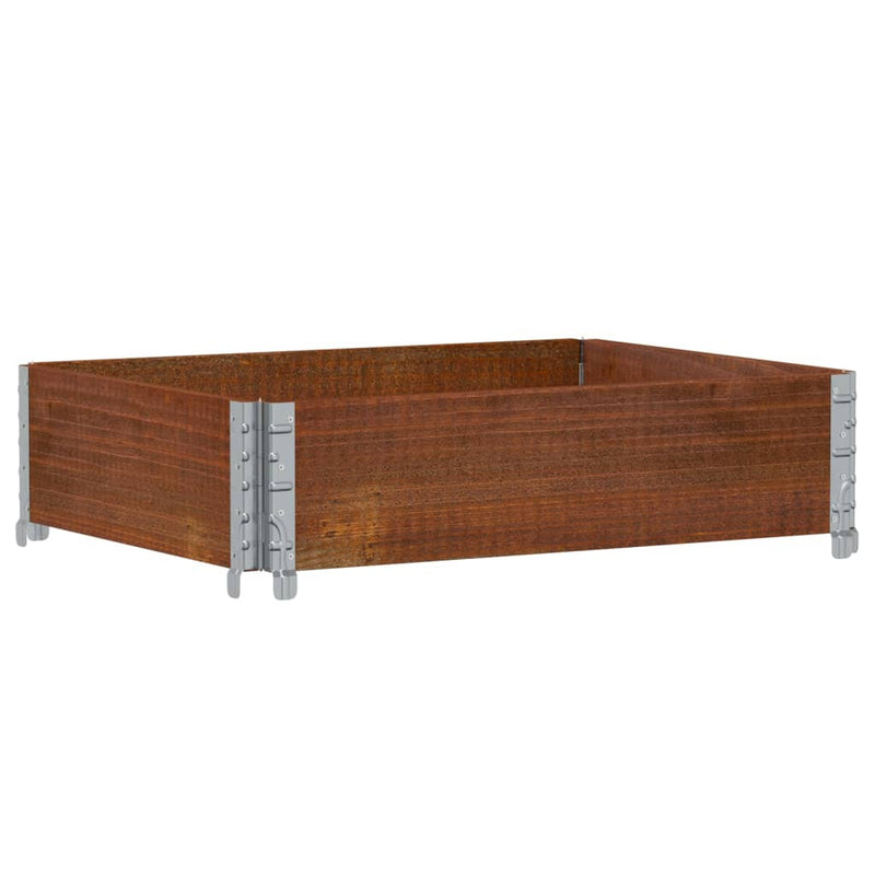 Load image into Gallery viewer, Vidaxl palletopzetrand 80x60 cm massief grenenhout bruin
