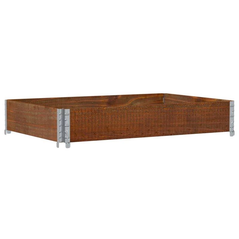 Load image into Gallery viewer, Vidaxl palletopzetrand 120x80 cm massief grenenhout bruin
