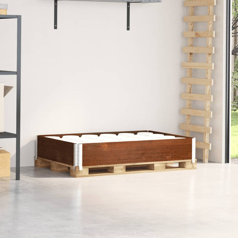 Load image into Gallery viewer, Vidaxl palletopzetrand 120x80 cm massief grenenhout bruin
