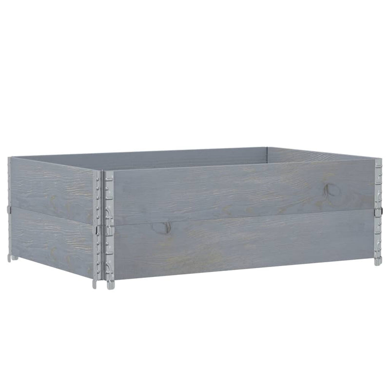 Load image into Gallery viewer, Vidaxl palletopzetranden 2 st 120x80 cm massief grenenhout grijs
