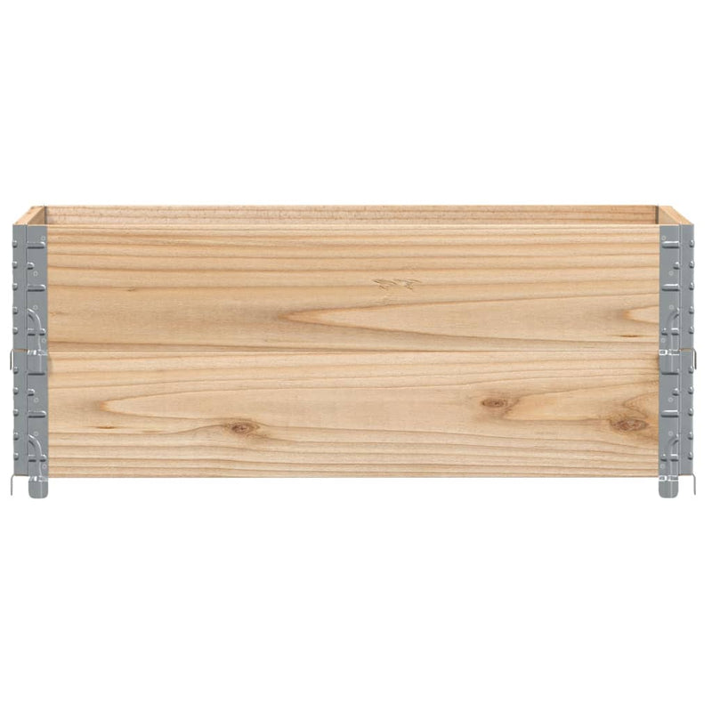 Afbeelding laden in galerijviewer, Vidaxl palletopzetranden 2 st 100x50 cm massief grenenhout
