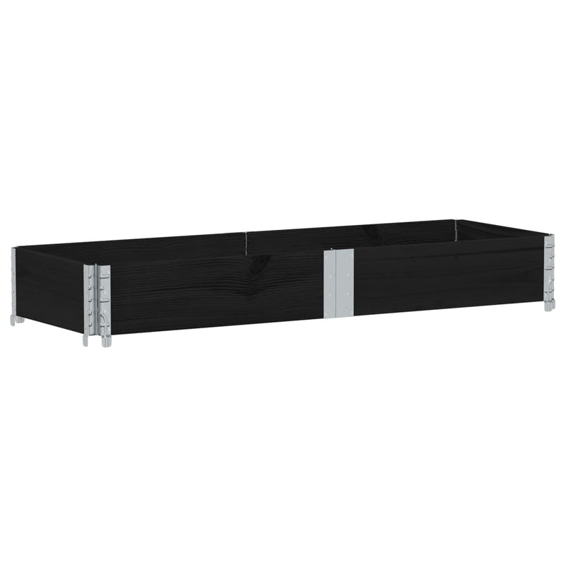 Load image into Gallery viewer, Vidaxl palletopzetrand 150x50 cm massief grenenhout zwart
