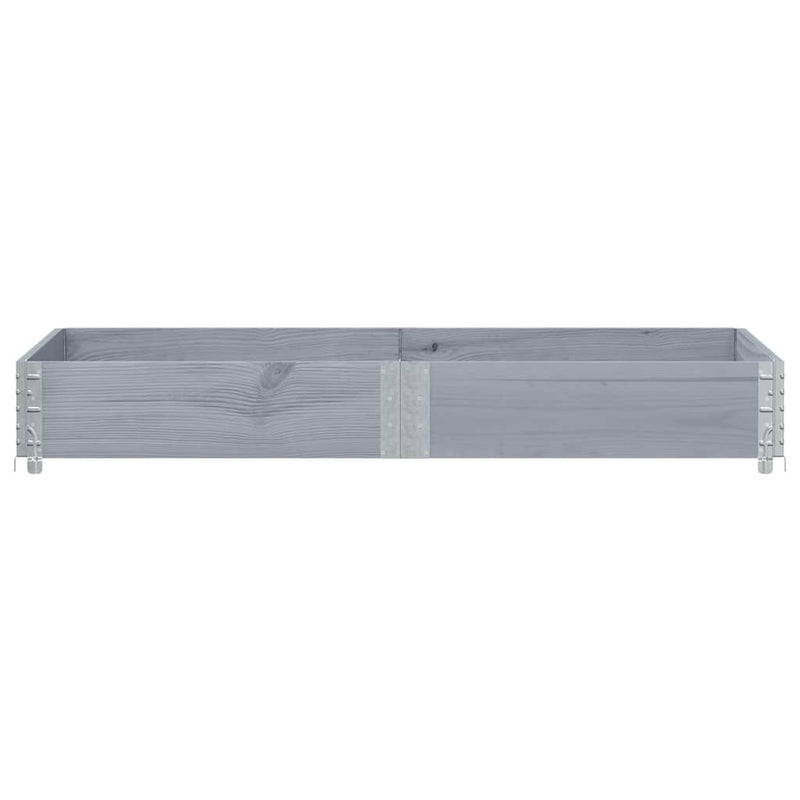 Load image into Gallery viewer, Vidaxl palletopzetrand 150x50 cm massief grenenhout grijs
