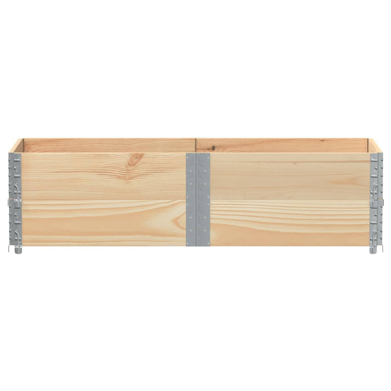 Afbeelding laden in galerijviewer, Vidaxl palletopzetranden 2 st 150x50 cm massief grenenhout
