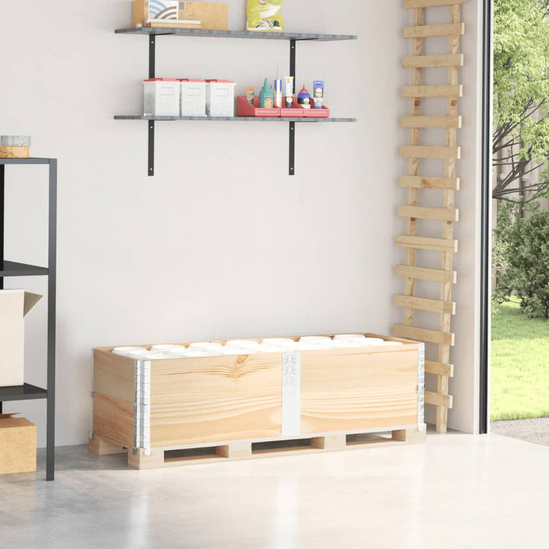 Afbeelding laden in galerijviewer, Vidaxl palletopzetranden 2 st 150x50 cm massief grenenhout
