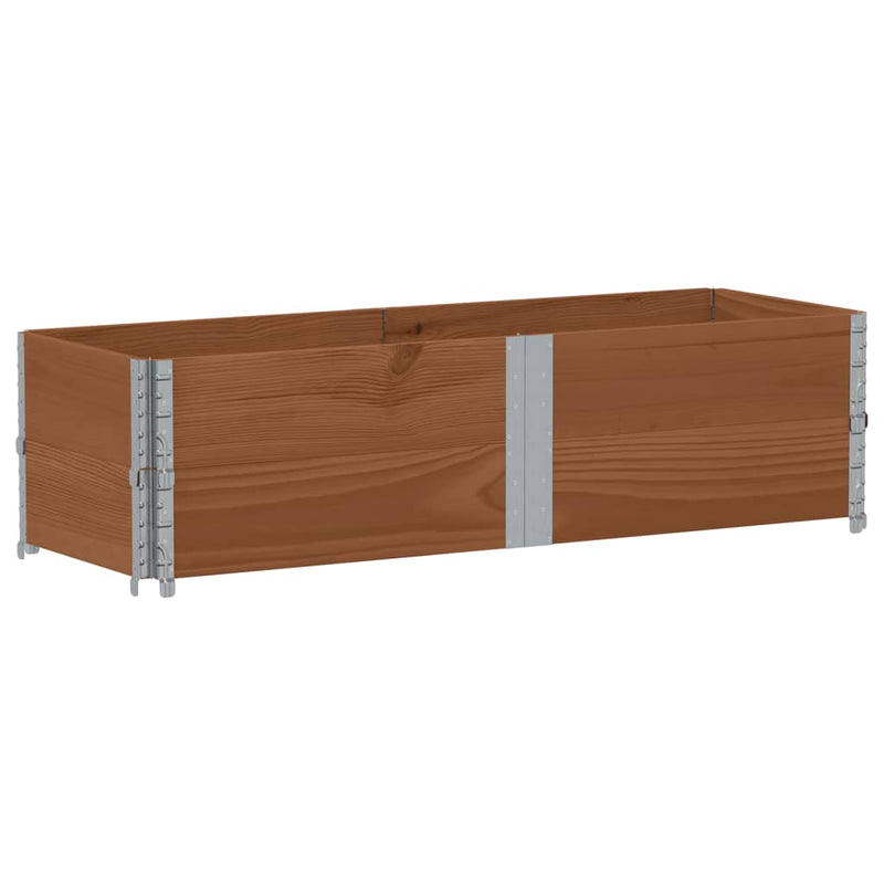 Load image into Gallery viewer, Vidaxl palletopzetranden 2 st 150x50 cm massief grenenhout bruin
