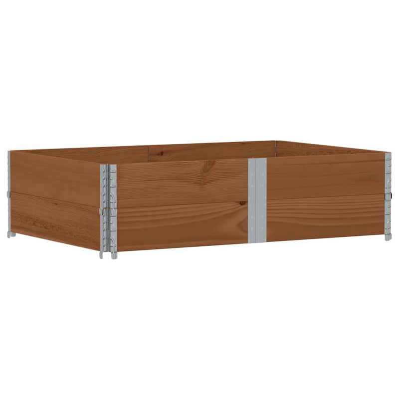 Load image into Gallery viewer, Vidaxl palletopzetranden 2 st 150x100 cm massief grenenhout bruin
