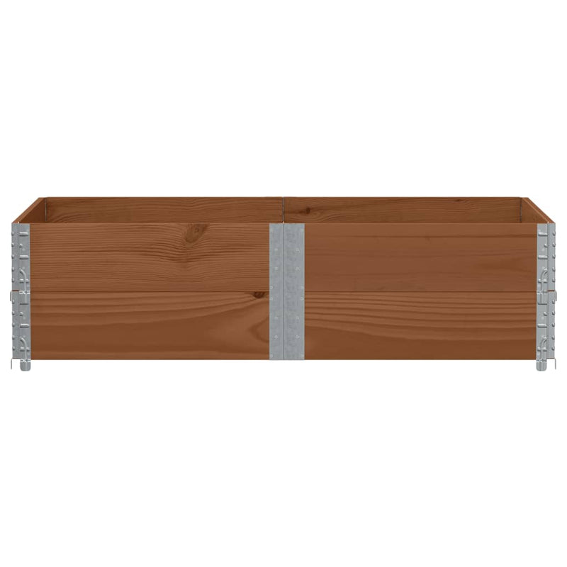 Load image into Gallery viewer, Vidaxl palletopzetranden 2 st 150x100 cm massief grenenhout bruin
