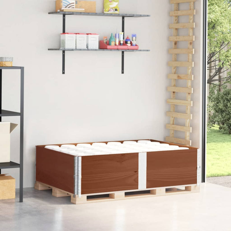 Load image into Gallery viewer, Vidaxl palletopzetranden 2 st 150x100 cm massief grenenhout bruin
