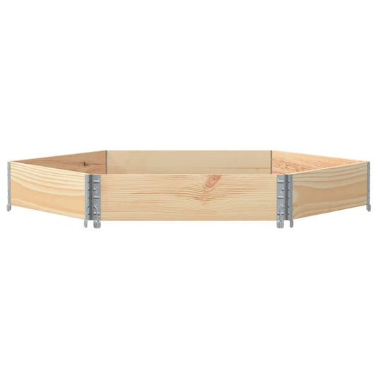 Vidaxl verhoogde plantenbak zeshoekig 160x160 cm massief grenenhout