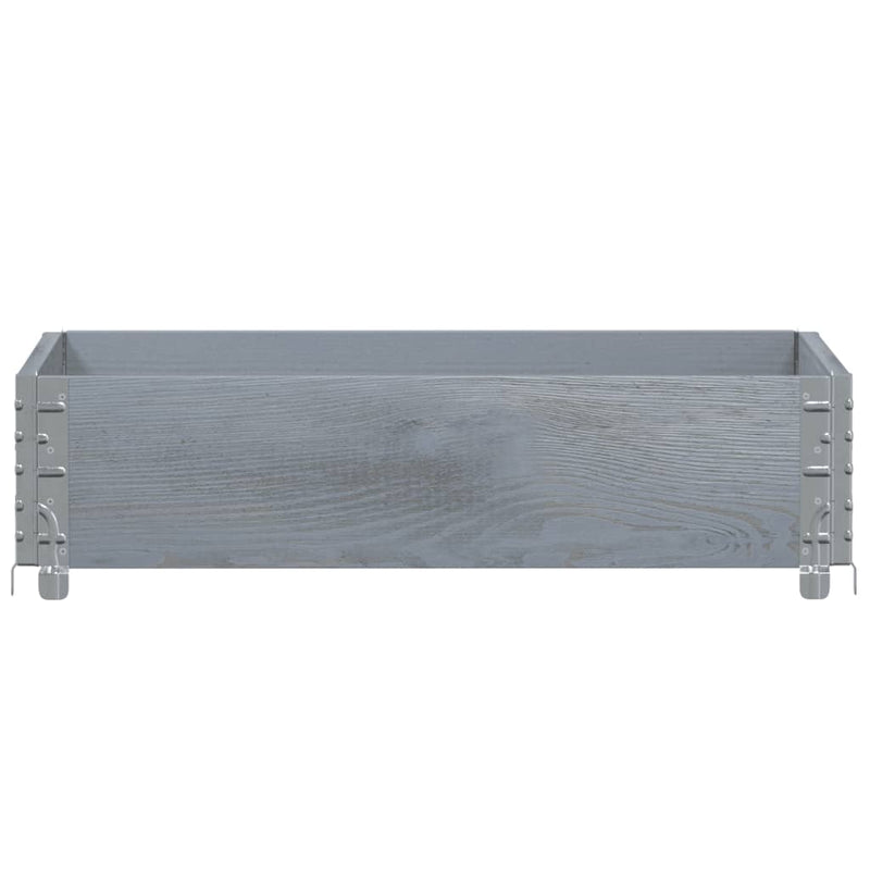 Load image into Gallery viewer, Vidaxl plantenbak 80x60 cm massief grenenhout grijs
