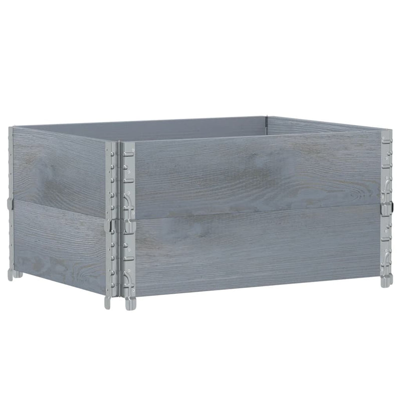 Load image into Gallery viewer, Vidaxl plantenbak 80x60 cm massief grenenhout grijs

