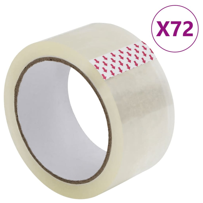 ギャラリービューアに画像をロードする, Vidaxl verpakkingstape 72 st 48 mm x 66 m transparant
