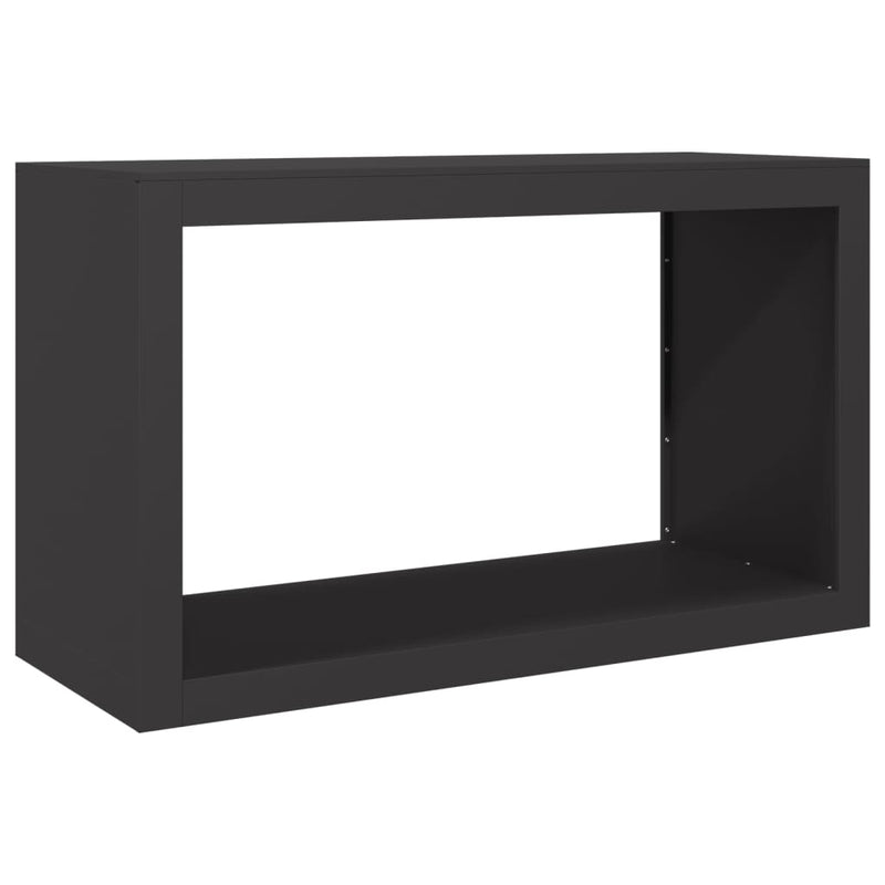 Load image into Gallery viewer, Vidaxl haardhoutrek 100x40x60 cm staal zwart
