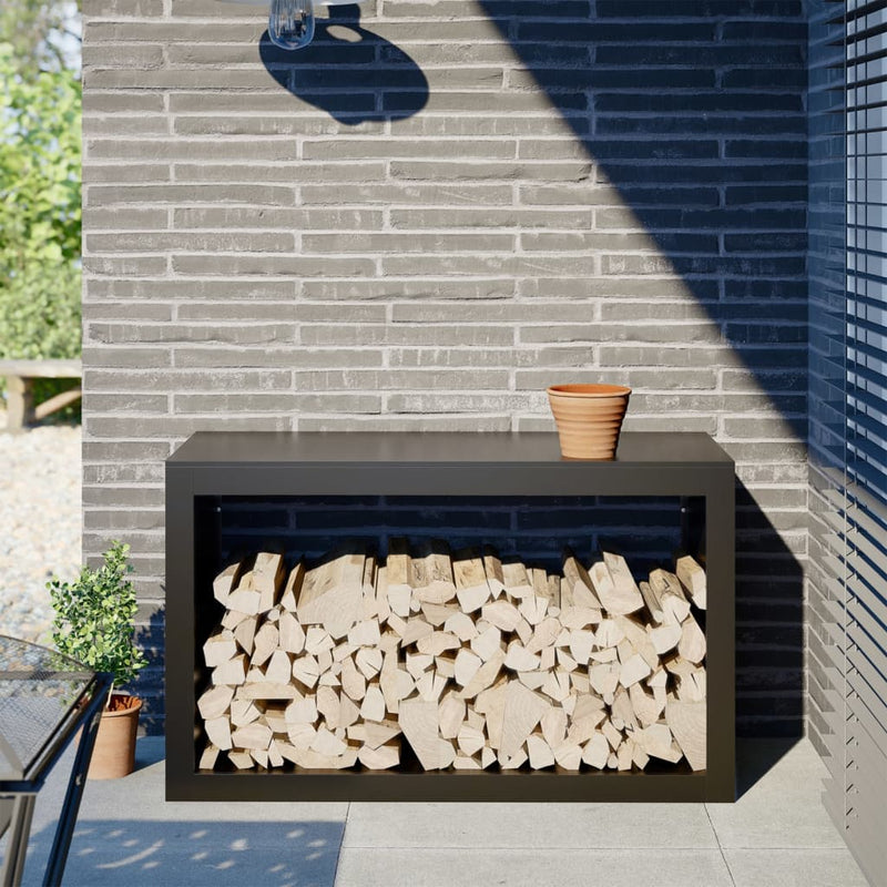 Load image into Gallery viewer, Vidaxl haardhoutrek 100x40x60 cm staal zwart
