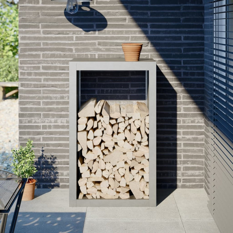 Load image into Gallery viewer, Vidaxl haardhoutrek 60x40x100 cm roestvrij staal
