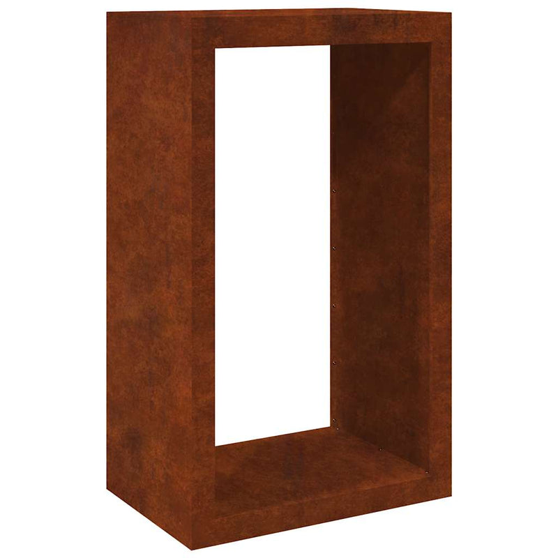 Load image into Gallery viewer, Vidaxl brandhoutrek 60x40x100 cm weervast staal
