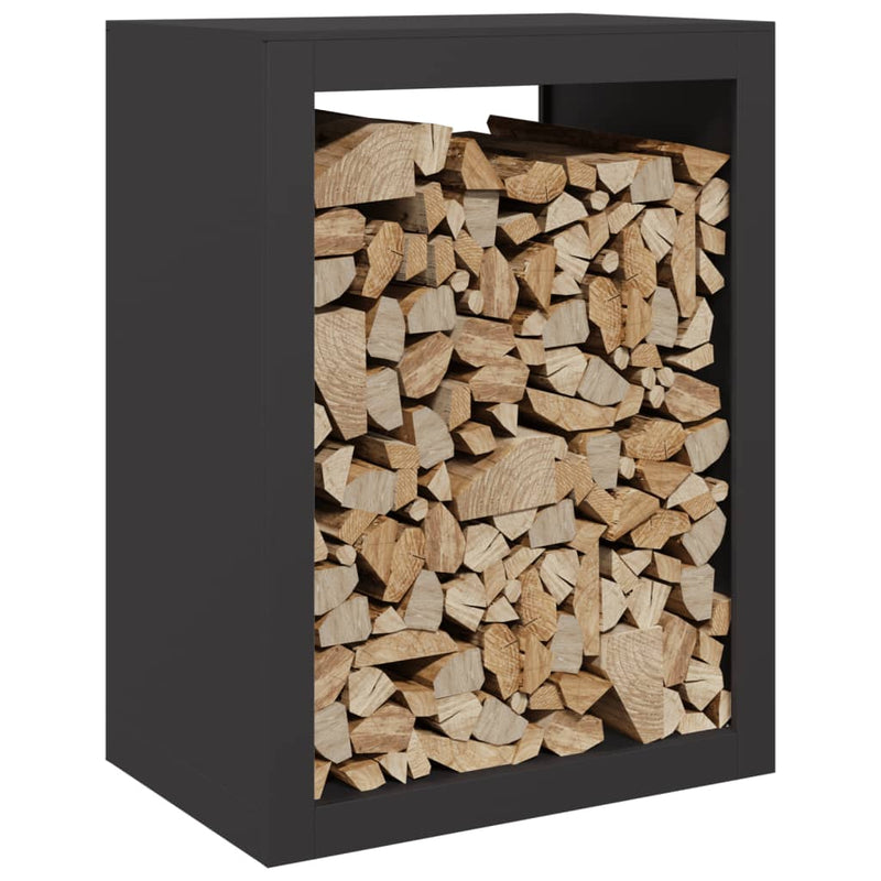Load image into Gallery viewer, Vidaxl haardhoutrek 60x40x80 cm staal zwart
