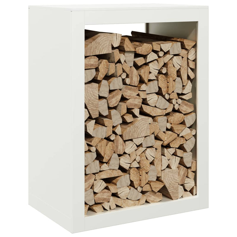 Load image into Gallery viewer, Vidaxl haardhoutrek 60x40x80 cm staal wit
