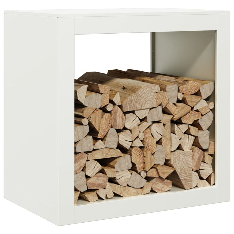 Load image into Gallery viewer, Vidaxl haardhoutrek 60x40x60 cm staal wit
