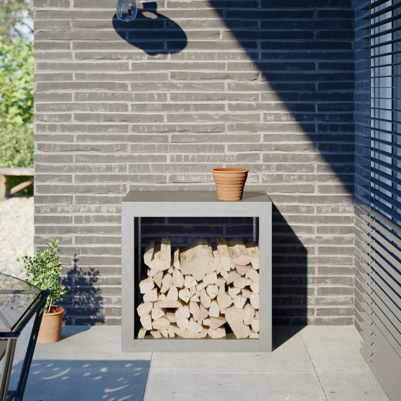 Load image into Gallery viewer, Vidaxl haardhoutrek 60x40x60 cm roestvrij staal
