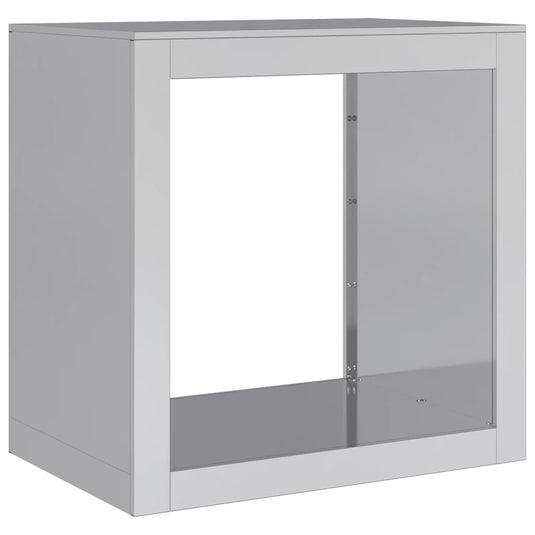 Vidaxl haardhoutrek 60x40x60 cm gegalvaniseerd staal