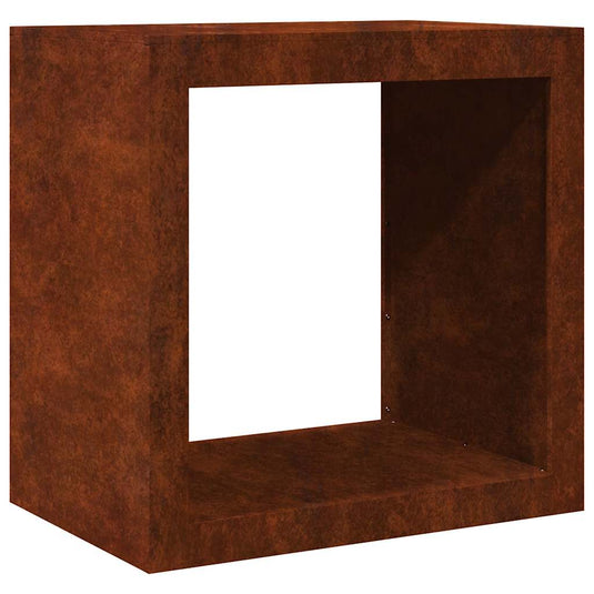 Vidaxl brandhoutrek 60x40x60 cm weervast staal