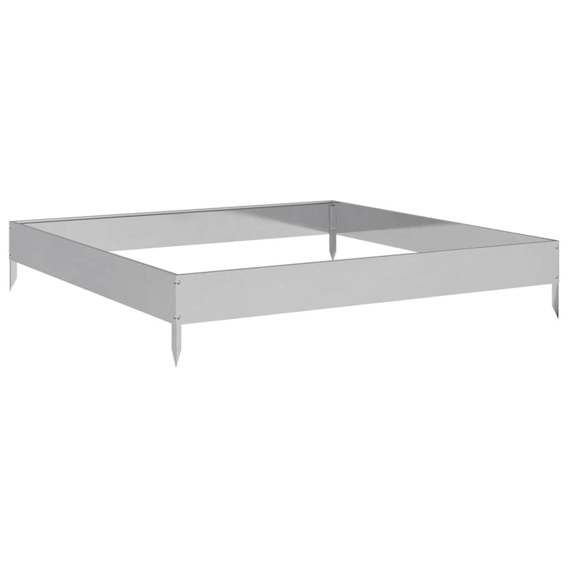 Load image into Gallery viewer, Vidaxl plantenbak verhoogd 100x100x18,5 cm gegalvaniseerd staal
