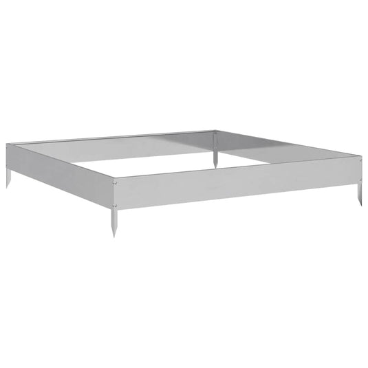 Vidaxl plantenbak verhoogd 100x100x18,5 cm gegalvaniseerd staal