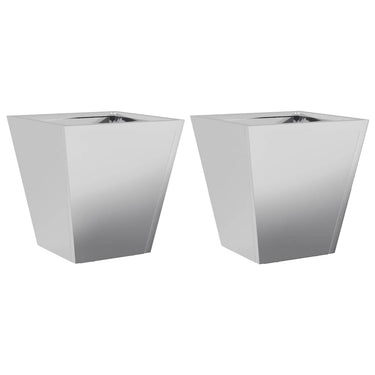 Vidaxl plantenbakken 2 st 30x30x30 cm gegalvaniseerd staal