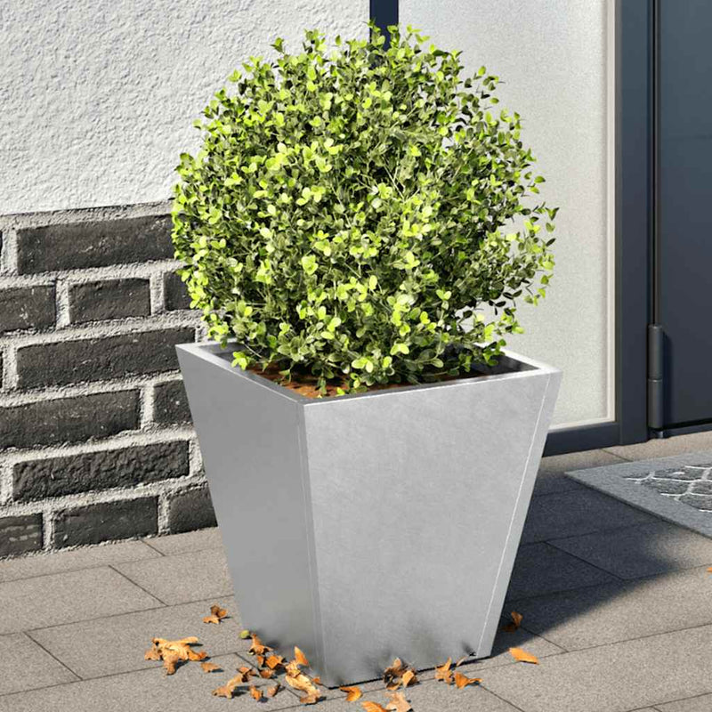 Afbeelding laden in galerijviewer, Vidaxl plantenbakken 2 st 30x30x30 cm gegalvaniseerd staal
