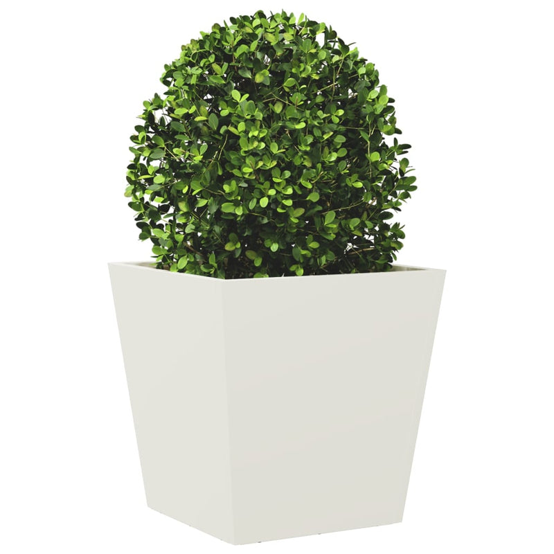 Load image into Gallery viewer, Vidaxl plantenbak 40x40x40 cm staal wit
