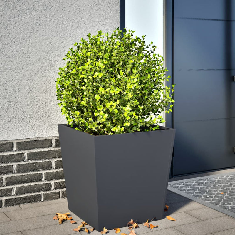 Load image into Gallery viewer, Vidaxl plantenbak 50x50x50 cm staal antracietkleurig
