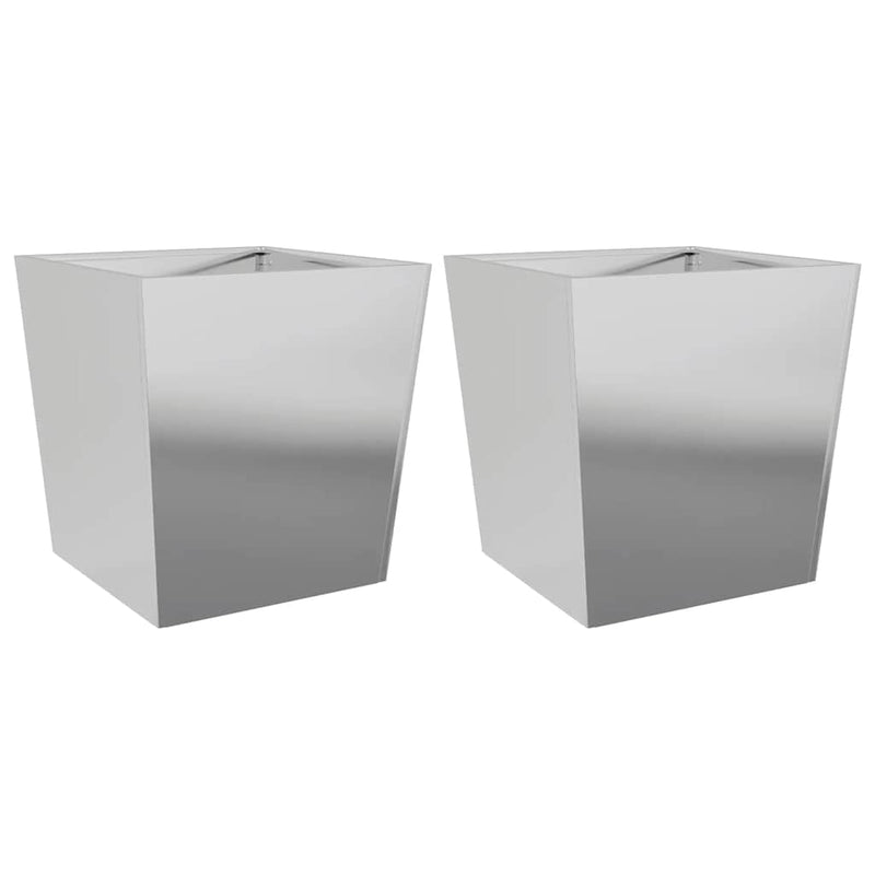 Load image into Gallery viewer, Vidaxl plantenbakken 2 st 50x50x50 cm gegalvaniseerd staal
