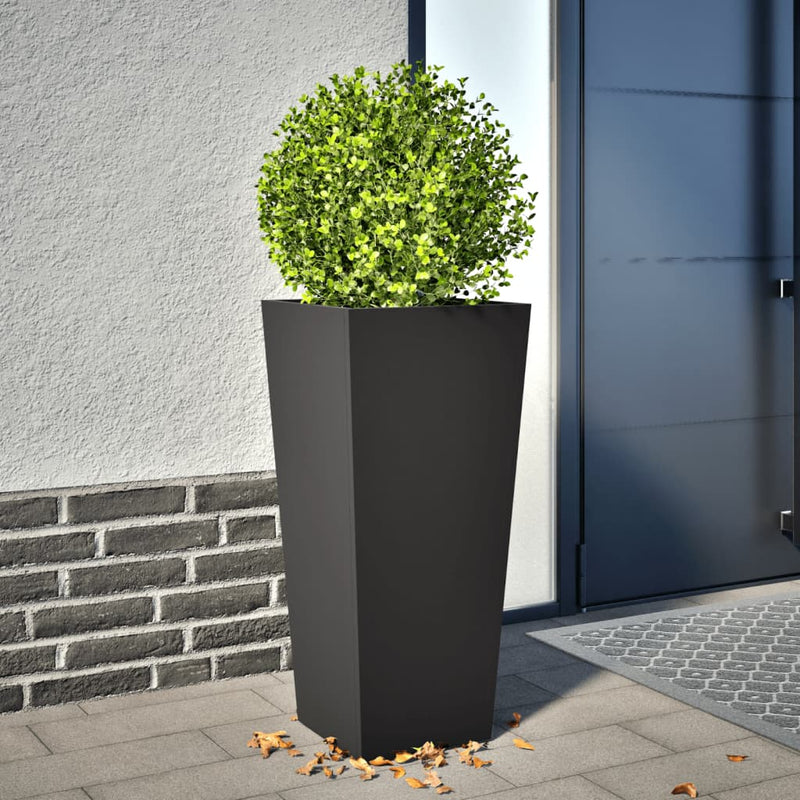 Load image into Gallery viewer, Vidaxl plantenbak 35x35x75 cm staal zwart
