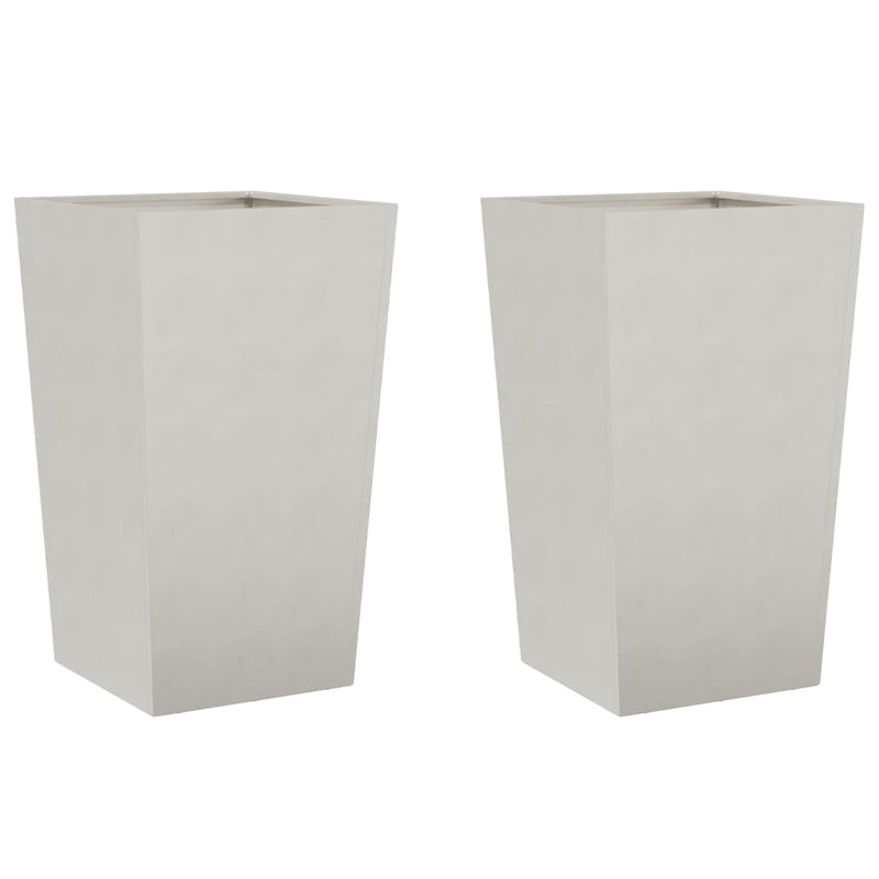 Afbeelding laden in galerijviewer, Vidaxl plantenbakken 2 st 45x45x75 cm roestvrij staal
