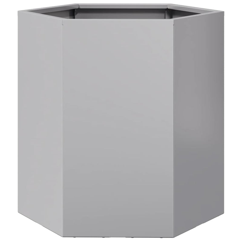 Load image into Gallery viewer, Vidaxl plantenbak zeshoek 46x40x45 cm gegalvaniseerd staal
