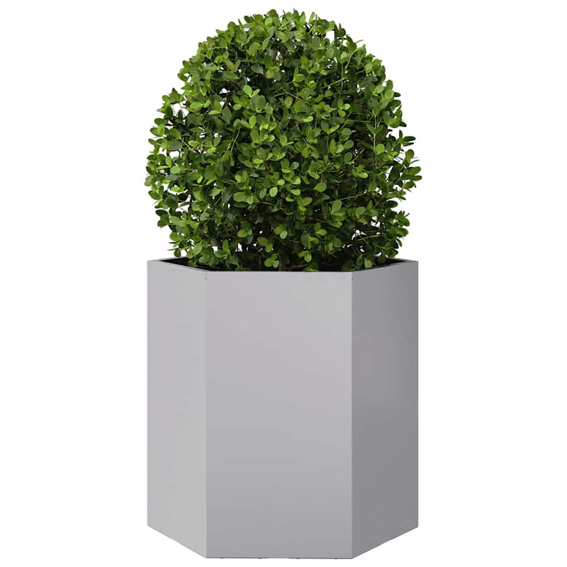 Load image into Gallery viewer, Vidaxl plantenbak zeshoek 46x40x45 cm gegalvaniseerd staal
