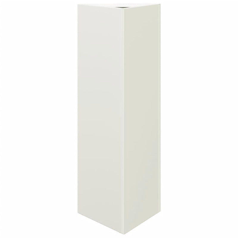 Load image into Gallery viewer, Vidaxl plantenbak driehoek 30x26x75 cm staal wit
