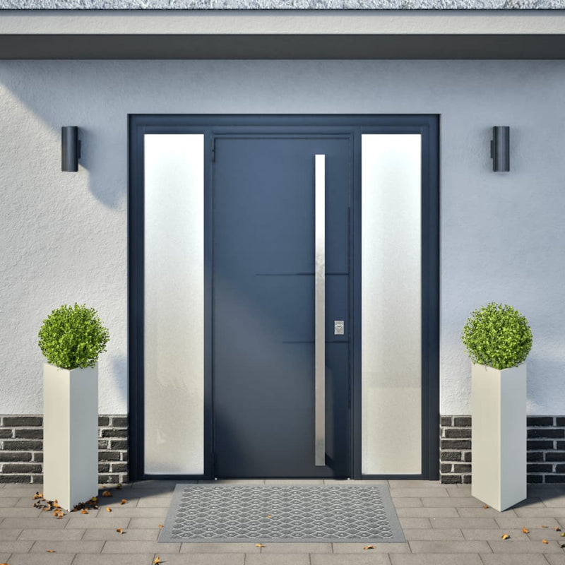 Load image into Gallery viewer, Vidaxl plantenbakken 2 st driehoek 30x26x75 cm staal wit
