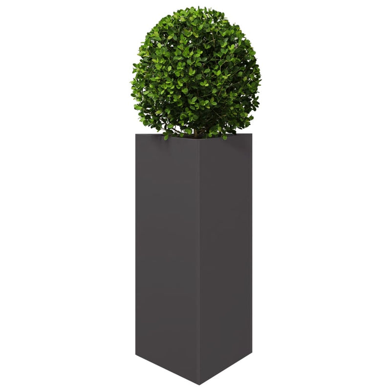 Load image into Gallery viewer, Vidaxl plantenbak driehoek 40x34,5x70 cm staal zwart

